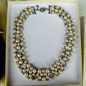 Jcrew pearl and stud necklace new no tags